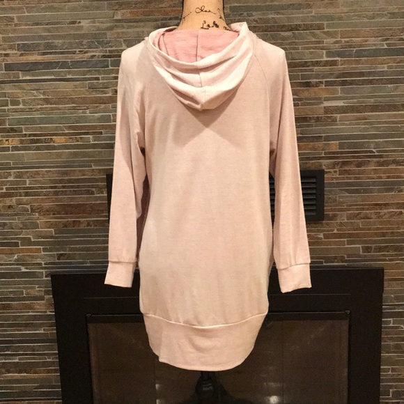 Mauve Color Block Long Sleeve Tunic BB152 - Picture 5 of 5